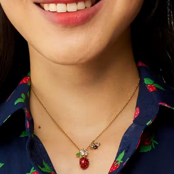 $79 Kate Spade Strawberry Fields Mini Pendant - Picture 6 of 7